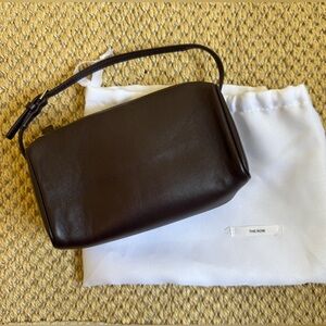 Chocolate Brown Leather 90s bag inspired by Row